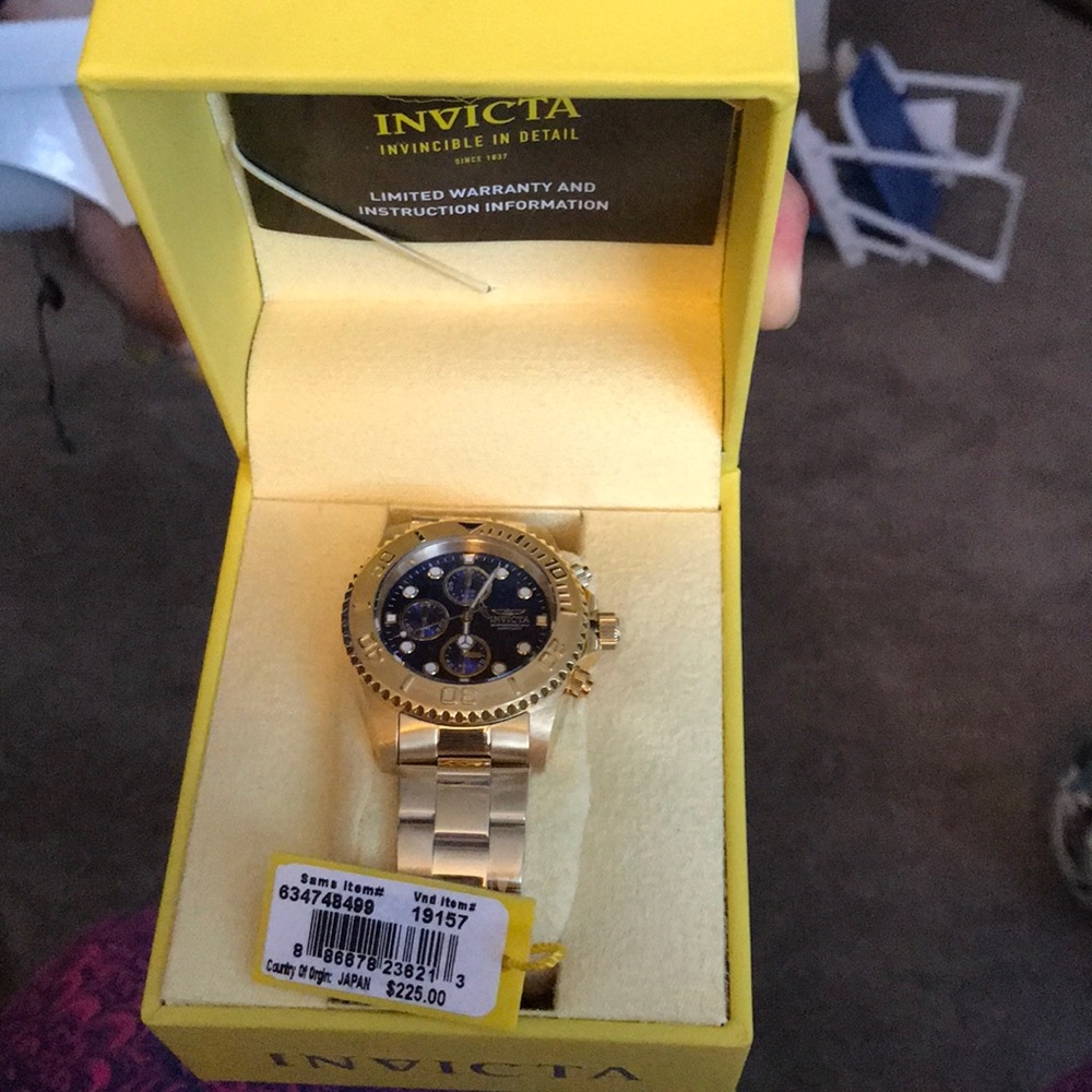 Goldstone oversized watch from invicta